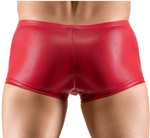 Shiny Red Pouch Shorts
