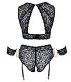 Sexy Crotchless Queen Lingerie Set with Restraints