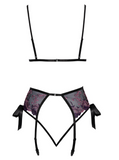 Black and Pink Powernet Lingerie Set by Kissable