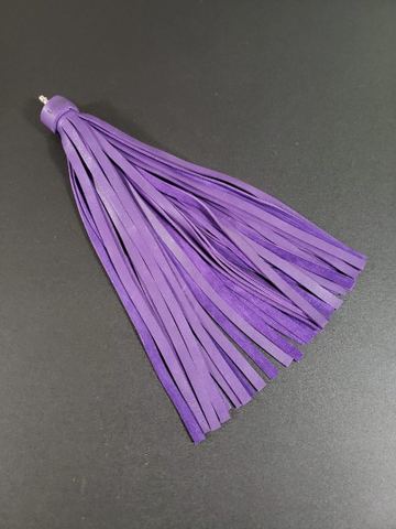 Purple Bull Leather 1/2 inch Flogger