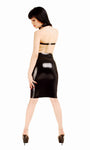 Anita Berg Latex skirt with front zipper