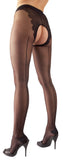 Large Opening Open Crotch, Backseam Tights