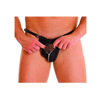 Leather Thong, Adjustable, Zipper Front