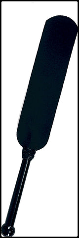 Black Leather Paddle Wooden Handle