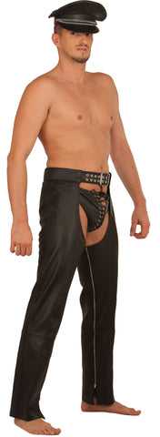 Leather, Lace Up Front Briefs