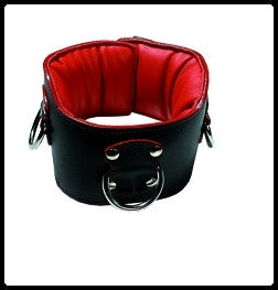 Padded Collar, Black/Red Interior, 3 Rings