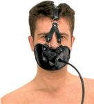 Mouth Mask with Hole and Dildo Gag