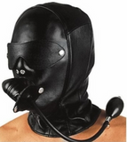 Ledapol leather mask with gag