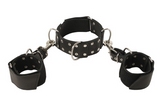Ledapol Bondage neck leather Hand Cuffs
