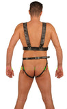 Leather Buckle Up Front, Open Back Briefs