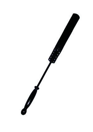 Black Leather Paddle, Wooden Handle