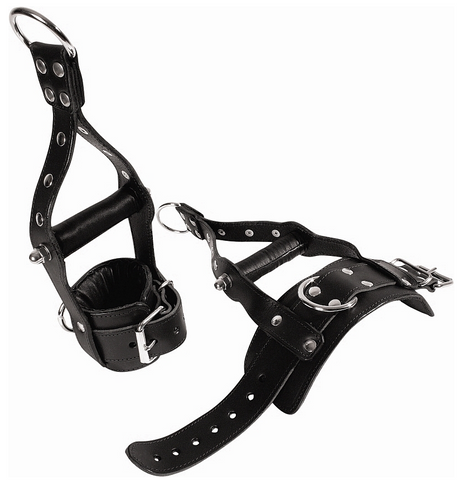 Ledapol leather arm hanging restraints