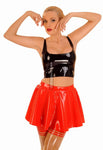 Anita Berg Playful Pleated Latex Skirt