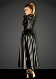 Wetlook Gown Coat with lace inserts DIVALICIOUS GOWN