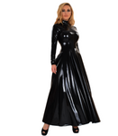 Long Flared Datex Dress 9476