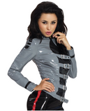 DateX blouse Military Style 9228