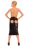 Anita Berg Latex skirt with small butt cut outs