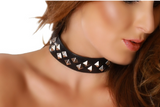 Datex -Latex wide collar with spikes