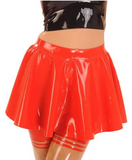 Anita Berg Playful Pleated Latex Skirt