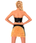 Anita Berg Latex Ruffle Hem and Bustle skirt