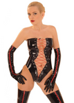 Anita Berg Latex  Strapless Teddy with Revealing Front Lacing
