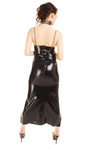 Anita Berg Long Dress, Spaghetti Straps, Lacing Accent on Front