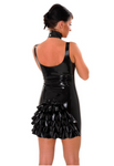 Anita Berg Cocktail Dress with Ruffles and Bow Back Accenting