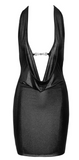 Halter Dress with Waterfall Neck Line