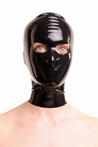 Latex Mask, Open Eyes with Zipper