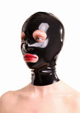 Latex Mask With Round Eye & Mouth Openings & Zipper