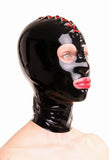 Latex Mask, Open Eyes & Mouth, Laces Down the Back