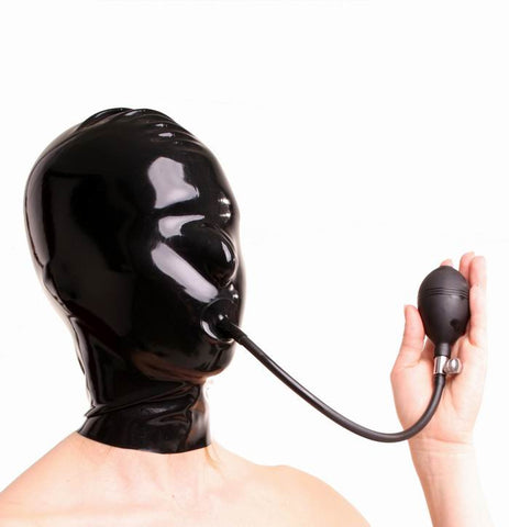 Latex Sensory Deprivation , With Air Dosage Pump Mask