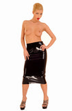 Anita Berg Latex skirt with small butt cut outs