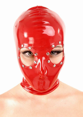 Latex Hood, Open Eyes with Metal Accents