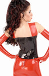 Latex Corset, Open Breast,Clasps in Front