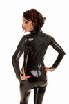 Bodysuit with Molded Cups, 3 Zippers
