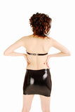Anita Berg Latex Skirt with Metal Hoop and zipper