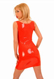 Mini Dress, Two Zippers in Front, Contrasting Front Panel