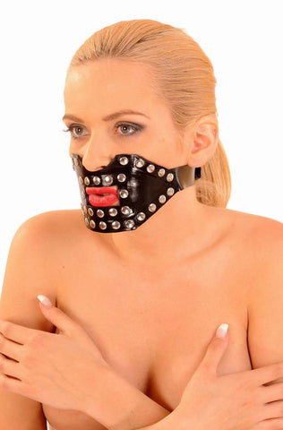 Small Mouth Opening, Riveted Latex Mask