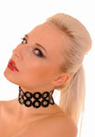 Latex Collar with Several Metal Rivets