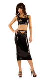 Anita Berg Latex triangle skirt with zipper