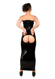 Anita Berg Elegant Strapless Latex Dress