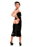 Anita Berg Latex skirt with back lacing and exposure