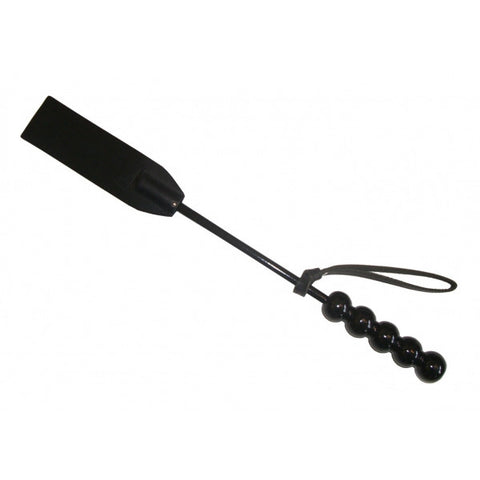 Black Crop Beater with Wooden Ball Handle