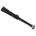 Suede Leather Flogger with Knotted Handle