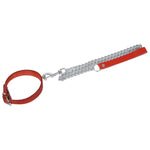 Red Beginner's Collar with O Ring & Leash; Thick Front and Buckle